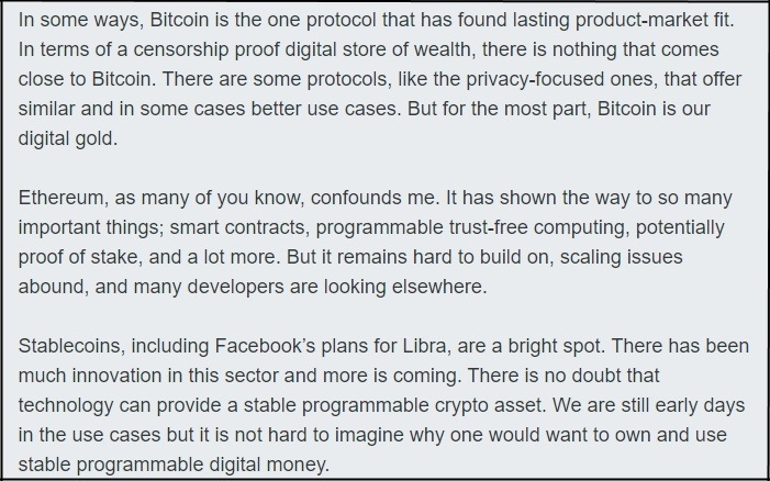 fred wilson blog post ethereum bitcoin