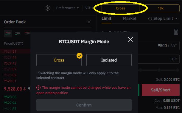 Cross vs. isolated margin