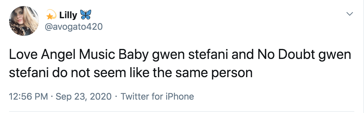 Gwen Stefani tweet 2.