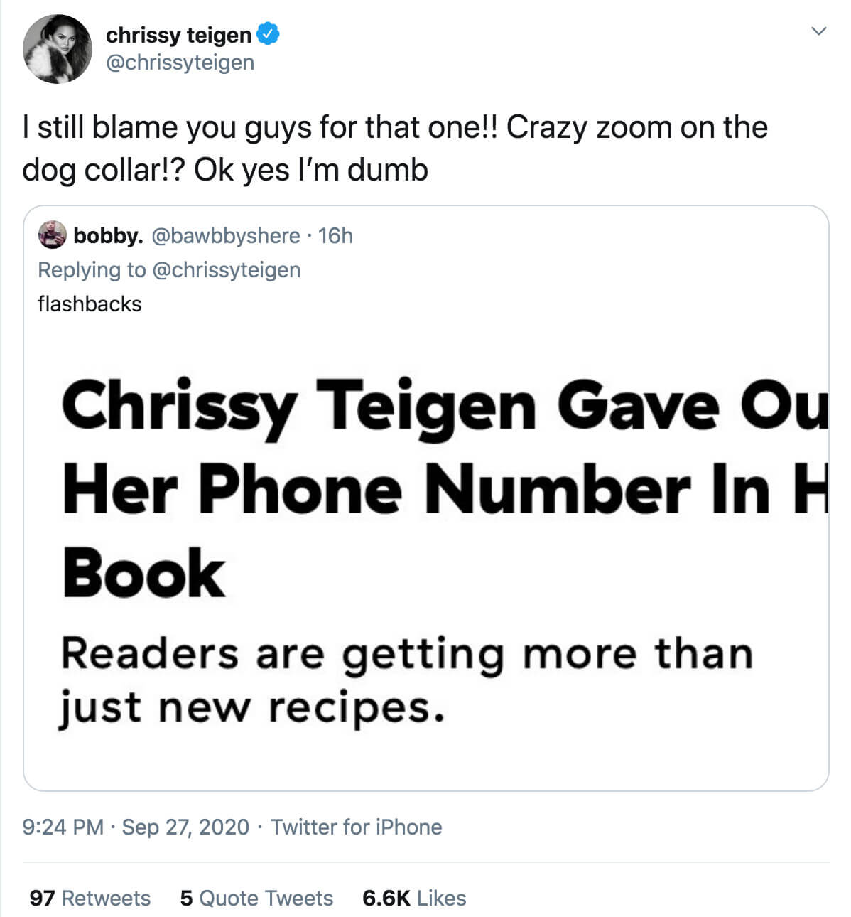 Chrissy Teigen tweet 4.