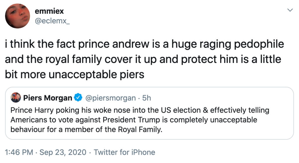 Prince andrew tweet