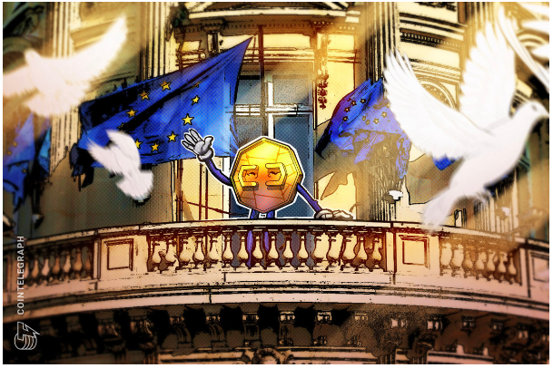 Europe and Crypto as portrayed by the Cointelegraph Art Team 