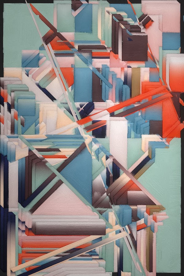 Metropolis, mint #0 (Berlin) from ArtBlocks x Bright Moments collaboration, by mpkoz