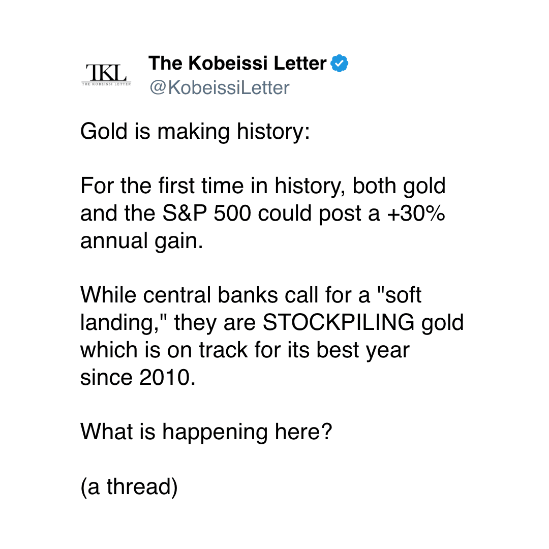 Gold is making history