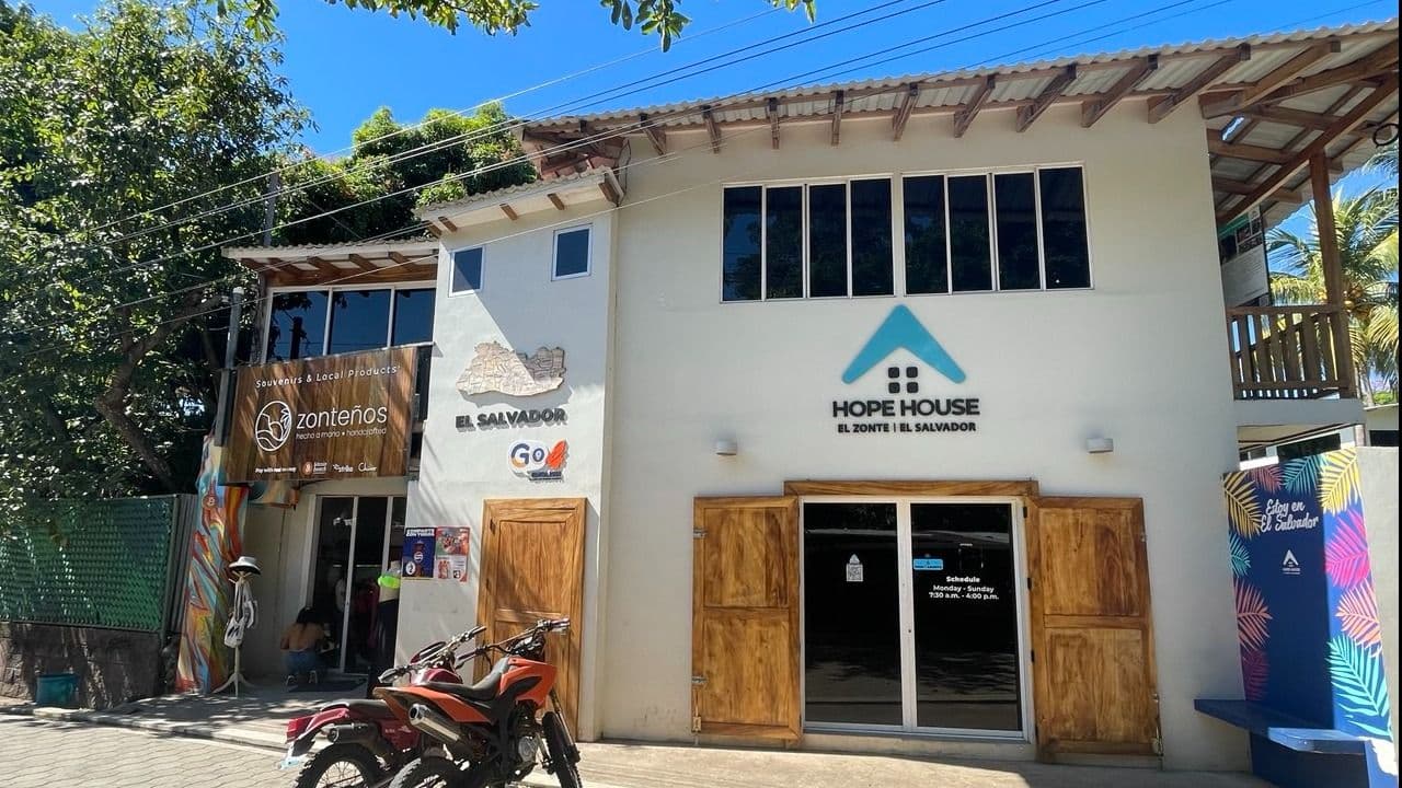 Hope House is another of El Zonte’s social initiatives. The education center provides educational, recreational and spiritual activities separately from Bitcoin Beach — though they accept bitcoin donations. (Credit: Tom Carreras)