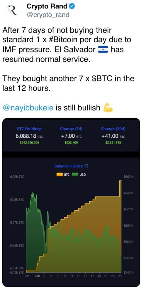 El Salvador bought more BTC