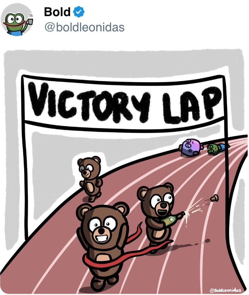 Bear victory lap