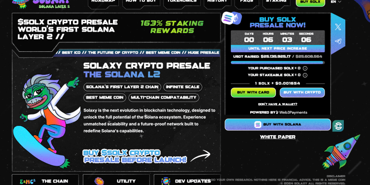 Solaxy is on track to being one the best crypto presales