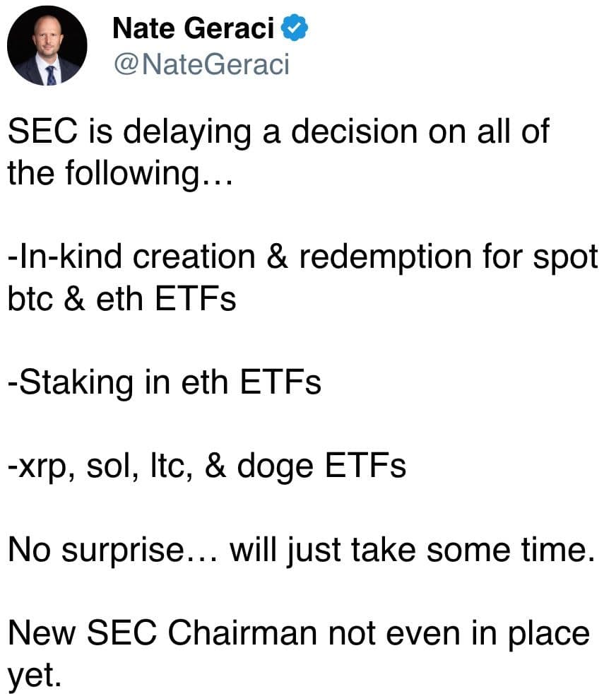 SEC delaying ETF decisions