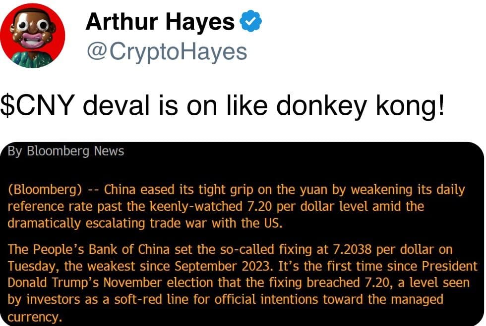 CNY deval is on