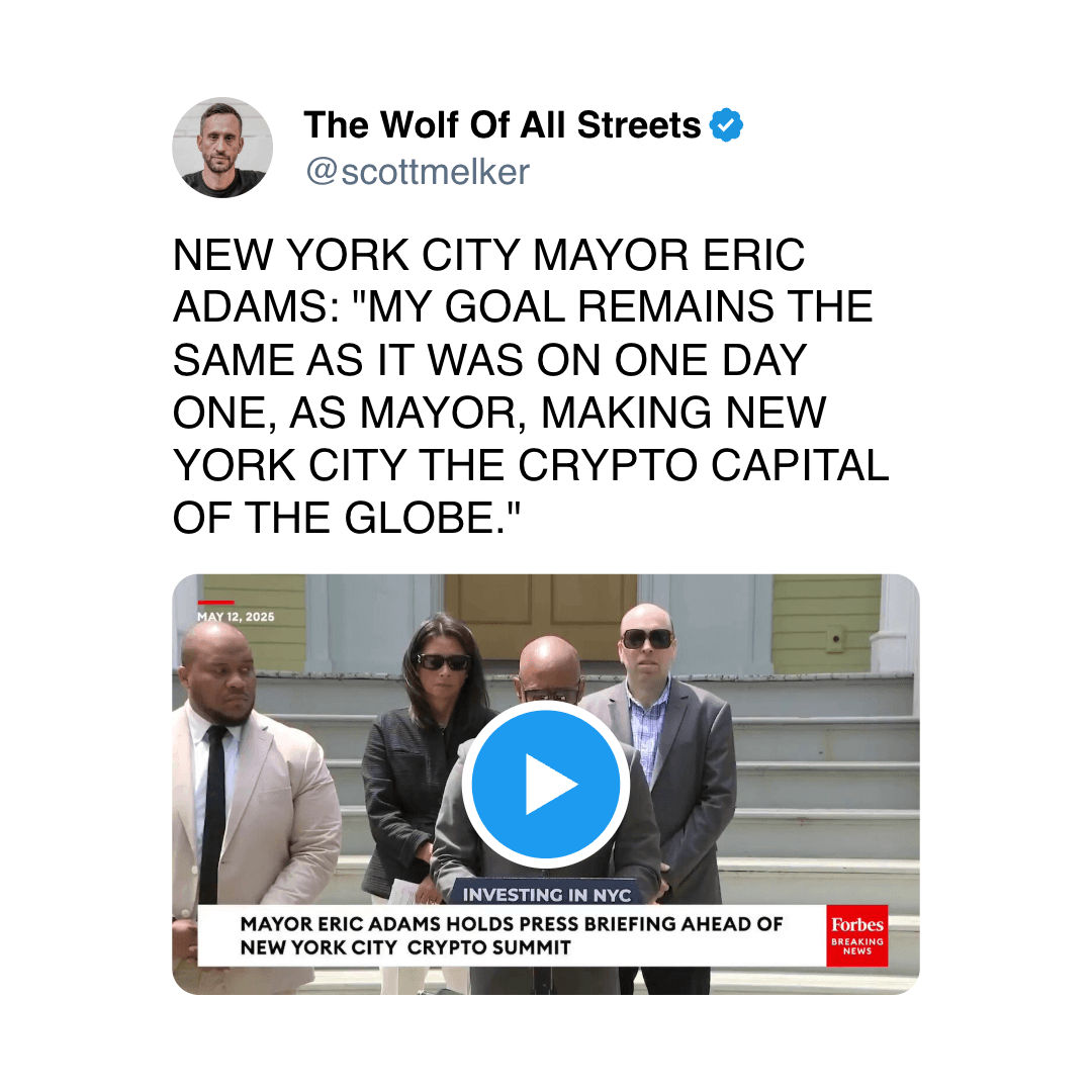 ITE, May 13 2025 (Wolf of All Streets/X)