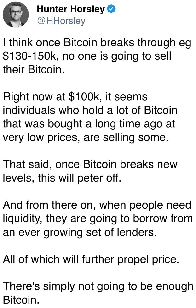 There's simply not going to be enough Bitcoin.
