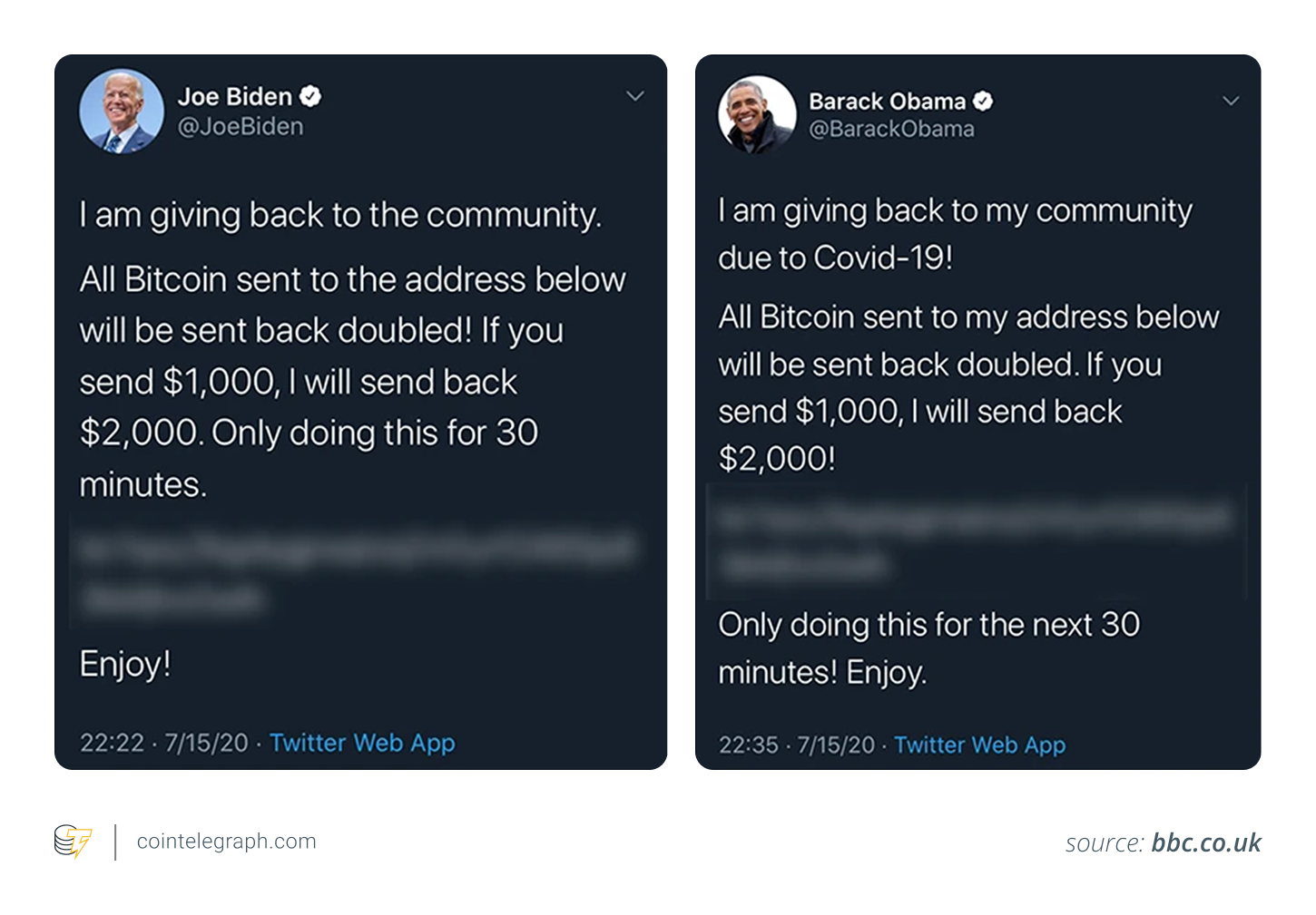 Major X accounts hacked in 2020 to execute a crypto scam