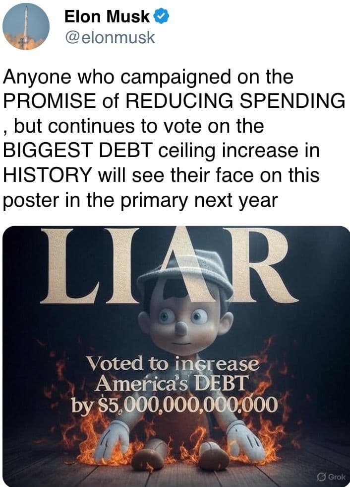 Anyone who campaigned on the PROMISE of REDUCING SPENDING