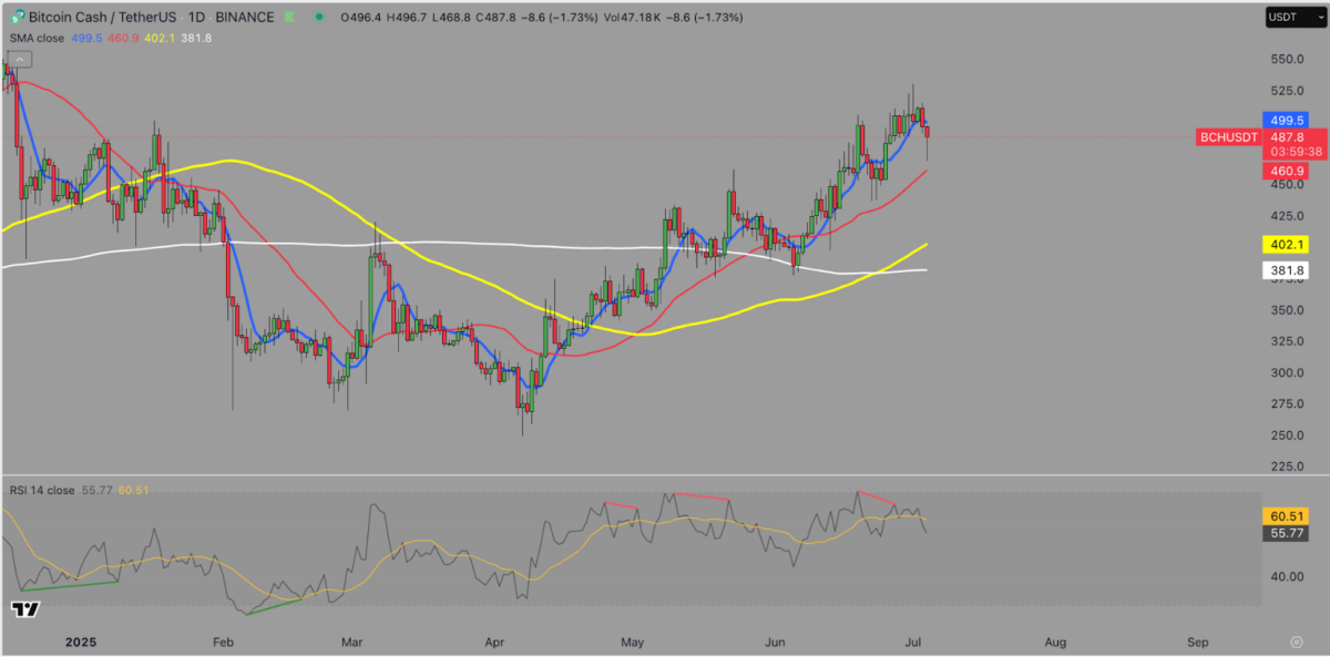 Bitcoin Cash Price Forecast | Source: TradingView
