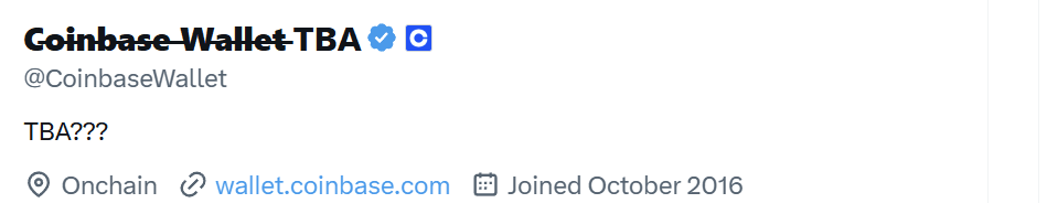(Coinbase X Profile)