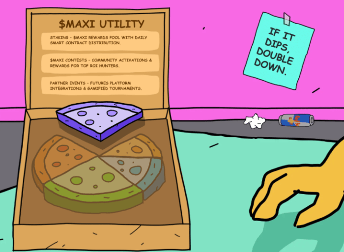 MAXI Doge rewards shown and expanded on. 